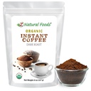 Z Natural Foods Organic Instant Coffee Powder - Rich Dark Roast Flavor, Arabica Instant Espresso Powder med antioxidanter til Boost Energy, Mood & Focus - Gourmet kaffe i resealable Bag, 8 oz