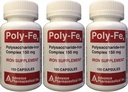 Polysaccharid Iron Complex 150 mg Kapsler Iron Supplement 100 Kapsler per flaske Pakning med 3 Total 300 Kapsler