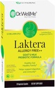 Dr. WellMe Laktera Allergy- Free Probiotics - 30 Kapsler, 12B CFU Goats Milk Probiotic Formel, Immun & Gut Health Supplements - Low Lactose, Gluten- Free for voksne & 7 + Børn