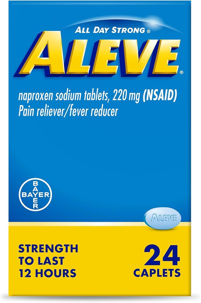 Aleve Pain Relief Naproxen Natriumkapsler-24 Tælling