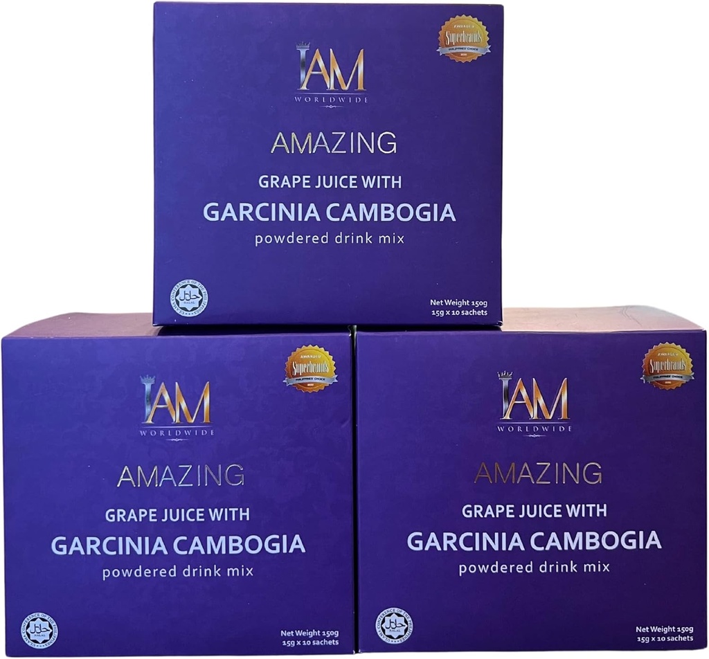 Garcinia Cambogia | Amazing Grape Juice Drink | 3 boxes