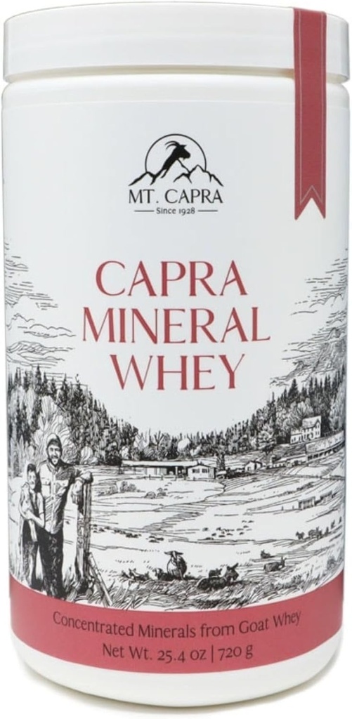 Mt. Capra Mineral Whey Buddy 124; A Whole Food, Bio- Tilgængelig Mineral / Electrolyte Powder Supplement fra Geat Milk Whey, Rich in Kalium, Alkalisering Buddy 124; 28 Servering - 25,4 oz
