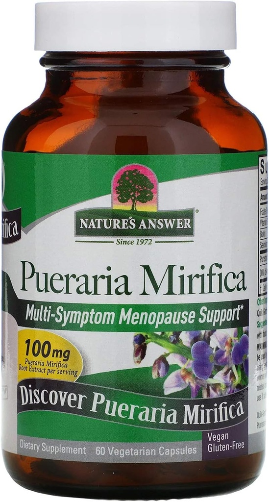 Naturens Svar Pueraria Mirifica Vegetariske Kapsler, 60- greve
