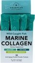 AMANDEAN Marine Collagen Peptider Powder Stick Packs. Wild- fanget fisk. 30 enkeltpakninger. Hår, hud og negle. Non- GMO, Zero Carbs, Unflavored, High Bioavailability.