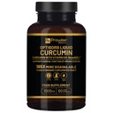 Optisorb Flydende Curcumin med D-vitamin - 60 Liqcaps ttesmå 124; 185x Gurkemeje & Curcumin Biotilgængelighed - Ultra Biotilgængelige fosfatkapsler med 1000mg NovaSOL Daglig dosering - UK Fremstillet