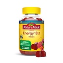 Nature Made Energy B12 1000 mcg, Kosttilskud til energistofskiftestøtte, 80 gummier, 40 dages forsyning Emballage kan variere