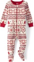 The Children's Place Baby Group 1-Family Matching, Christmas Pajama Sets, Cotton, Fairsile-Red
