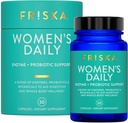 FISKA kvinders daglige fordøjelsesmiddel Enzyme og probiotika supplement, avanceret naturlig støtte til kvindelige fordøjelsessygdomme, kampe Bloating, Eases fordøjelse, understøtter næringsstofabsorption, 30 kapsler