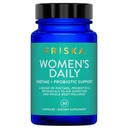 FRISKA Women’s Daily Digestive Enzyme and Probiotics Supplement, Advanced Natural Support for Female Digestive Health, Fights Bloating, Eases Digestion, Supports Nutrient Absorption, 30 Capsules