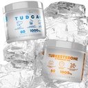 TUDCA + 1000mg bile salt supplement til leverstøtte + Turkesteron & Tongkat Ali 1000mg Øge Stamina (60 kapsler)