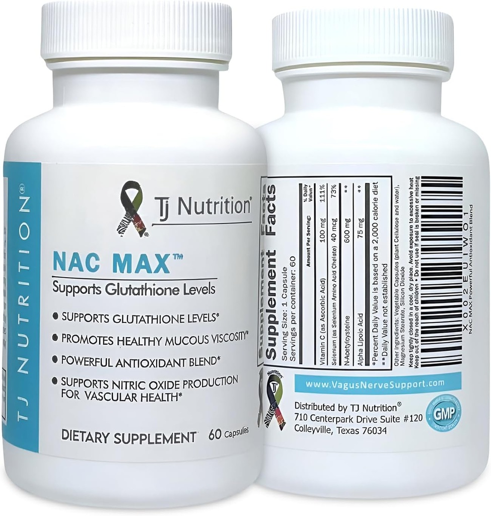 NAC MAX ™ - Den ultimative N- Acetylcysteine Blend - understøtter immunsystemet - respiratorisk sundhed - leversundhed - bedre end NAC alene