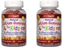Coral Calcium Vitamin D3 Kids Gummy, Natural Cherry Flavor, Non GMO, Gluten- Free, Dairy- Free, Soy- Free and Gelatine Free - 300 mg Calcium, og 800 IE D3- 60 Gummies (1 pakke)