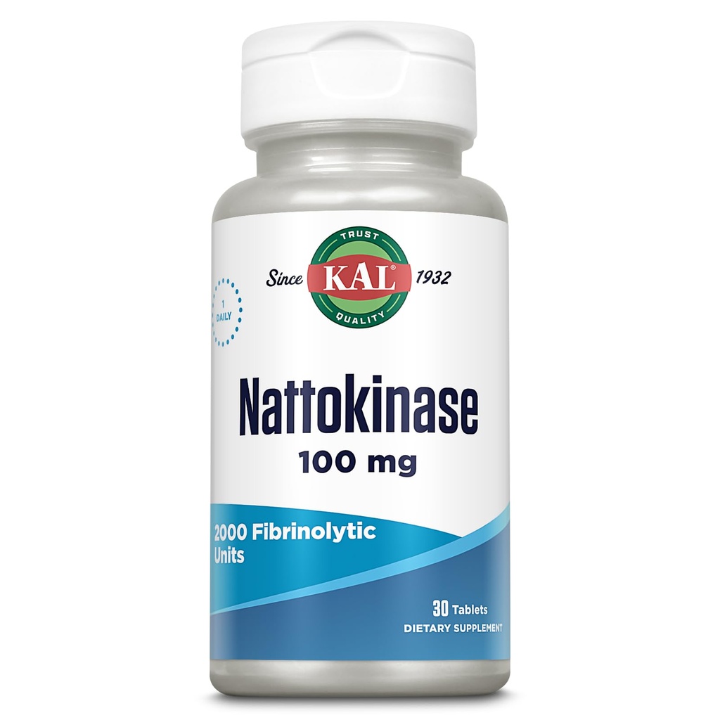 Kal 100 Mg Nattokinase Tablets, 30 Count