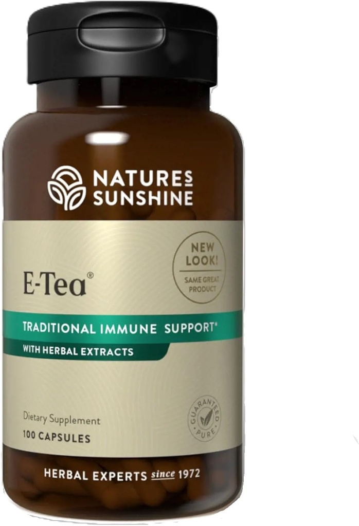 Naturens solskin E- Tea Kapsler (100 Greve), Capsulised version af Essiac te til støtte immunforsvar