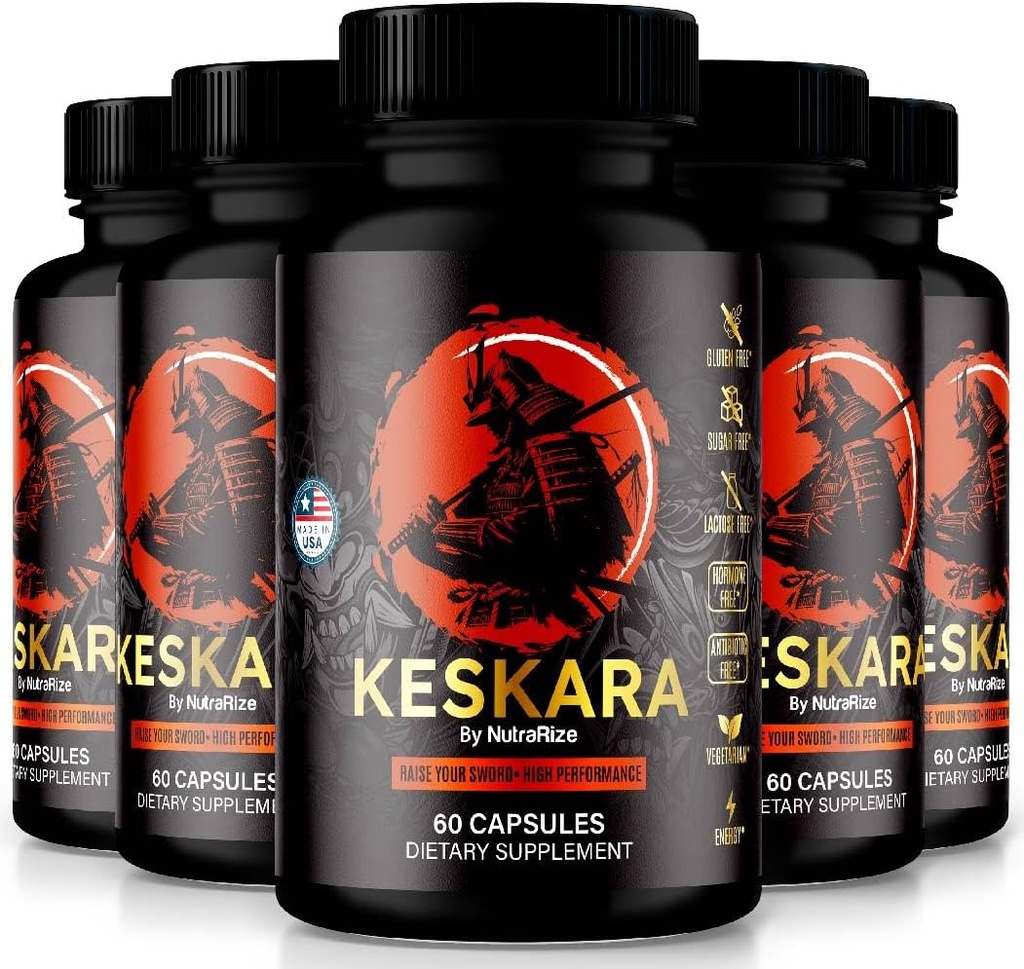 (5 Pack) Kesulf piller til mænd, Kesulf kapsler, Kesulf mandlige supplement, Premium Performance Support, Natural Formel for muskel vækst og samlede sundhed, officielle anmeldelser (300 Kapsler)