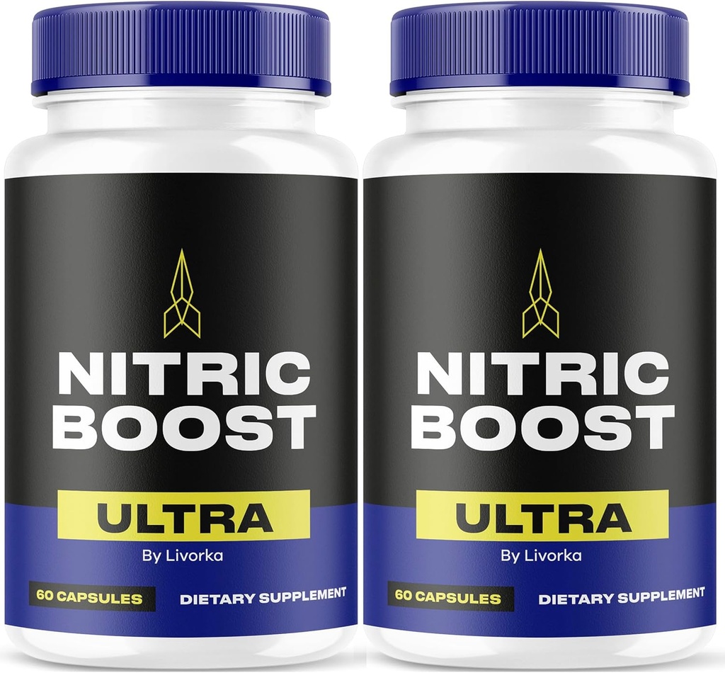 LIVORKA Nitric Boost Ultra Powder Now in Capsules, Advanced Formula - 120 Count (2 Month Supply) - Pack of 2
