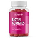 5000mcg Biotin gummies for hår, hud og negle - Vegansk supplement til kvinder og mænd - GLP-1 Nutritional Support to Promote Lucious Locks and Radiant Skin - Vitamin B7 - Strawberry Flavor, 90 Greve