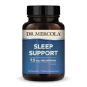 Dr. Mercola Sleep Support med Melatonin, 1,5 mg Melatonin Per Servering, 30 Servering (30 kapsler), Kosttilskud, Understøtter sund søvn og Mental Fokus, Non- GMO