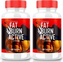 (2 Pack) Fat Burn Active Pills, Fat Burner Active Advance Keto Formel - Advanced Weight Loss Support, All Natural Keto Supplement, Fat Burn Keto Vitaminer, Fat Burn Keto Active Anmeldelser (120 kapsler)