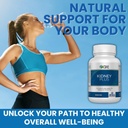 Godt for livet: Nyre Plus 600mg med Cranberry Extract, Astragalus Root, Java Tea-Leaf & antioxidanter for Samlet velvære, Hjælper sund Nyre funktion & Urinary Tract Wellness, 60 kapsler