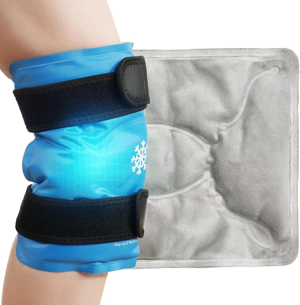Ice pack til Knee Pain Relief, Genanvendelig Gel Ice Wrap til Ben Skader, Hævelse, Knee Erstatning Kirurgi, Cold Compress Terapi for Gigt, Meniscus Tear, Sports Skader