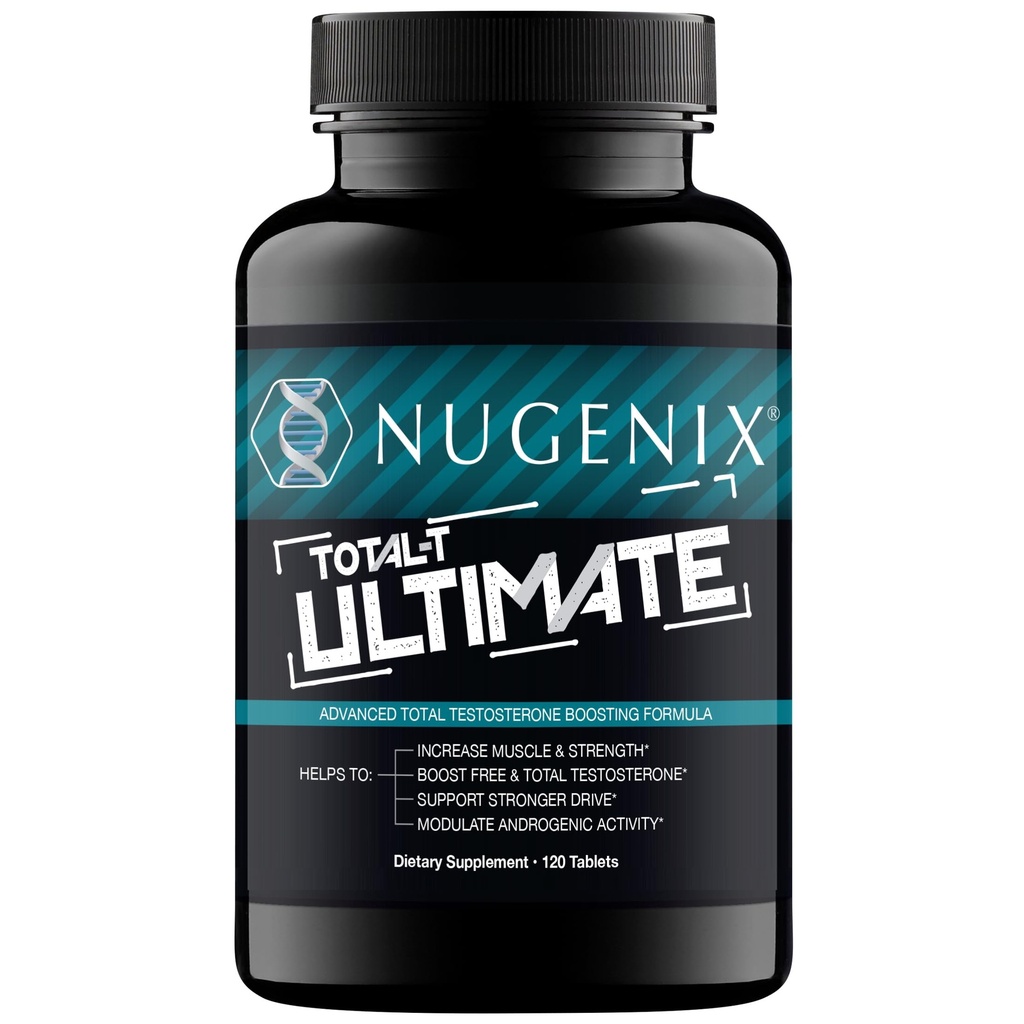 Nugenix Total- T Ultimate - Advanced Free and Total Testosteron Booster til mænd - 120 tabletter