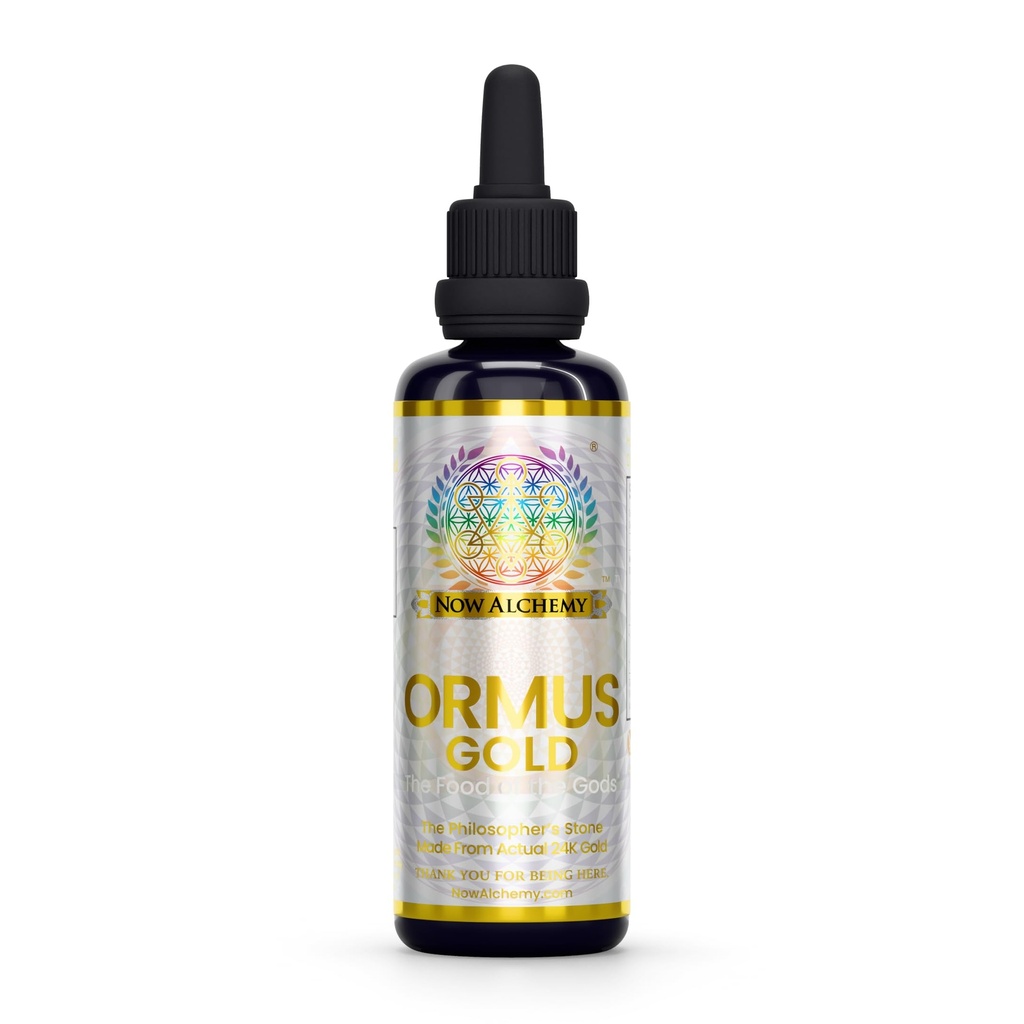 24K ORMUS Gold - fra The Pioneers of ORMUS. Ocean Plasma Minerals med faktiske 24K monoatomic guld. Heldigt udformet med Revenence.