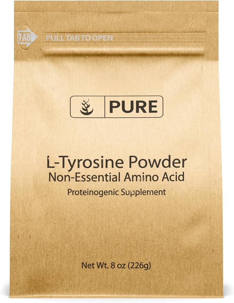 PURE ORIGINALSINGENTER L- Tyrosin (8oz) Powder supplement, non- essentiel aminosyre