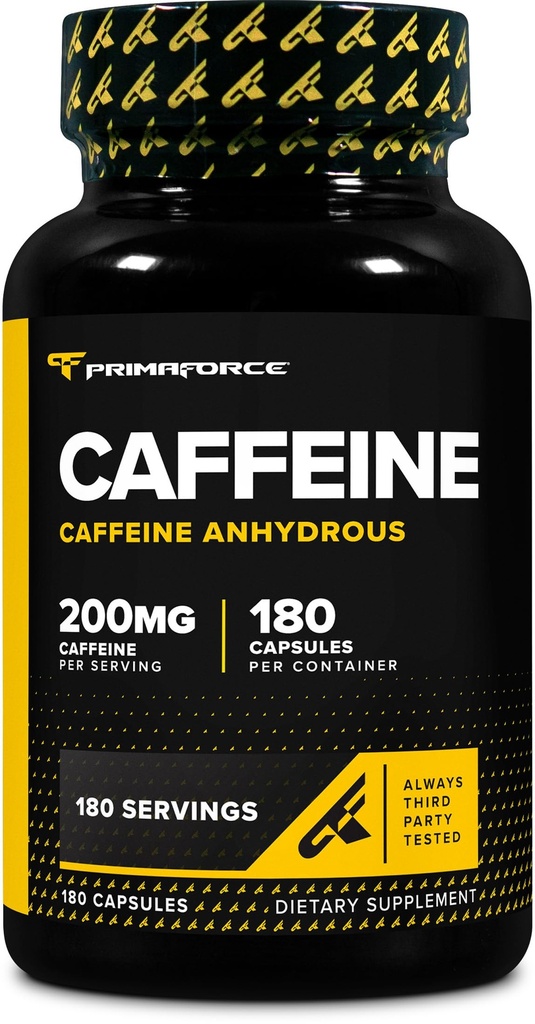 Primaforce Koffein piller 200mg, 180 kapsler