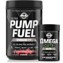 PMD Sport Ultra Pump Fuel Insanity - Pre Workout - Jordbær Slam (30 Servere) Sport Omega udskæringer Elite Termogene Fat Burner (90 Softgels
