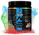 eFlow Nutrition Enrage Black High Stimulant Pre Workout Supplement - Preworkout Powder to Boost Energy, Pumper og Styrke - 4 Arme (30 Servere) (Sour Gummy)
