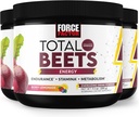 FORCE FACTOR Total Beets Energy Drink Mix 3-Pack, Superfood Beet Root Powder, Nitrater til Boost Energy, Support Circulation, Blood Flow, Nitroc Oxide og Stamina, Heart Health Supplement, 90 Serveringer