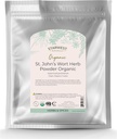 Starwest Botanicals Organic St. John 's Wort Powder - Tørret urt til te, Lavet af St. John' s Wort Flower, Understøtter afslapning, Certified Kosher, Non- GMO - Bulk 1 LB taske