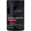 Sportsforskning Triple Strength Vegan Astaxanthin Supplement fra Alger - Plant Based Softgels for Antioxidant Aktivitet, Hud & Øje Sundhed - Non- GMO Verified, Made with Coconut Oil - 12mg, 60 Greve