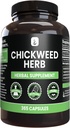 PURE ORIGINALSKE INGREDIENSER Chickweed Herb, (365 kapsler), Ingen Magnesium eller Rice Fillers, Altid Pure, Lab Verified