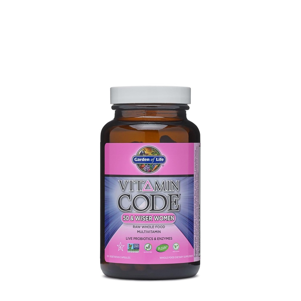 Vitamin Code 50 & Wiser Kvinder Formel 120 VegiCapsules