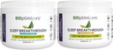 BIOptimizers Sleep Breakthrough Powder - Tropiske drømme og blåbær Bundle - Natural Sleep Support Supplement - 405g i alt