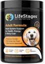 Fase 2: Multivitamin Voksen Formel for hunde, 124; All- in- One Support of Weight Management, fordøjelsessygdomme, Hip & fælles smerte, stress & angst & mere, All Natural - Vet Godkendt