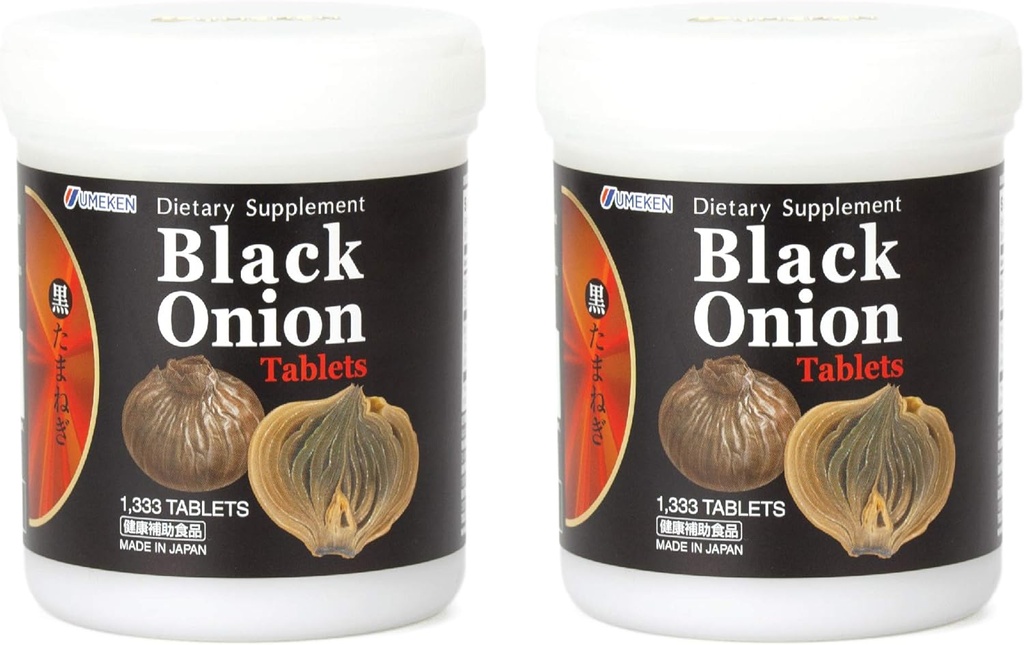 Umeken Black Onion - Gæret koncentrat med Quercetin, Antioxidant, Kosttilskud, 1333 Count Tablets, 2 Pack