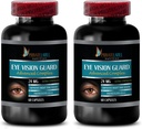 Eye Supplements Lutein - Eye Vision Guard 24 MG - Advanced Eye Complex - Lutein for Eyes, Vision Support Complex, Vision A, Grape Seed Extract, Vision Pills for Eyes Over 50, 2 flasker 120 kapsler