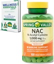 NAC supplement N- Acetyl Cysteine Mex124; 1000mg, 100 Greve Mex124; immunforsvar, Vegetariske Kapsler Mex124; Gluten- Free, Soy Free, Lactose Free Mex124; med Selenium og Molybdæn