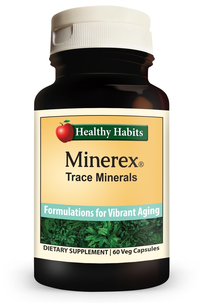 Sunde Vaner MINEREX høj potens komplet mineralsk supplement med Sentramin Plant og Sea Bed Minerals afledt af Senonian Vegetate 60- Greve