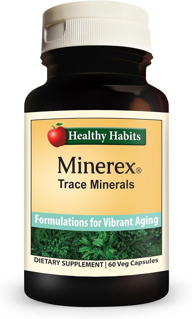 Sunde Vaner MINEREX høj potens komplet mineralsk supplement med Sentramin Plant og Sea Bed Minerals afledt af Senonian Vegetate 60- Greve