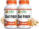 Botanic Choice Oat Fiber Dietary Supplement - Digestive Health for Women and Men - Pack of 2