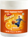 Dabur Glucose - Glucose Powder - Forstærket med D-vitamin og calcium - A Tasty Orange - 500 Bedste