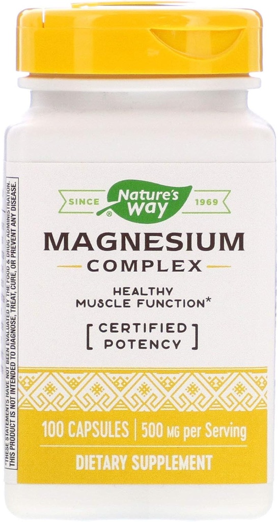 Nature 's Way Magnesium Complex, 100 kapsler, pakke med 2