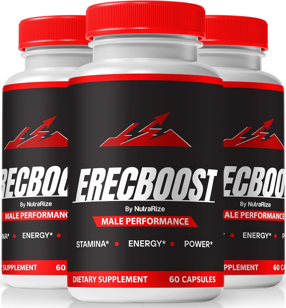 NutraRize (pakke med 3 EreBoost kapsler, Official EreBoost ME Advanced Formel for Energy & Well- Being, Pastillas Fenugreek piller (180 Kapsler)