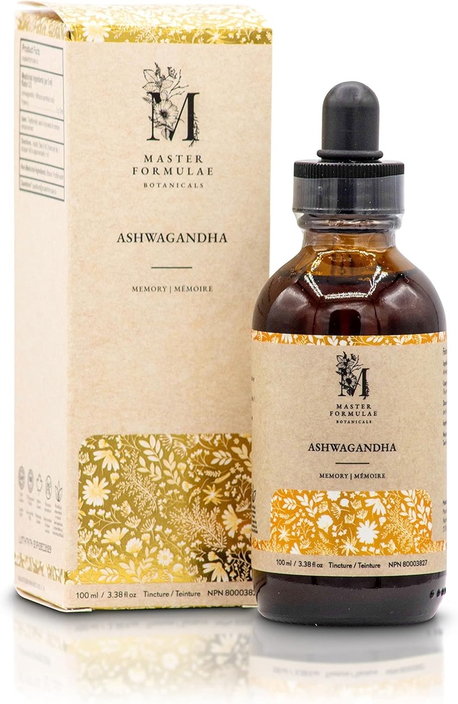 Master Formulae Ashwagandha Root Herbal Tincture 100ml Beeg 124; Extra Strength Uddrag 124; 100% Natural Beeg 124; Høj Biotilgængelighed