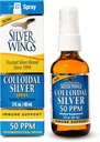 Natural Path Silver Wings Kolloid Sølv Væske - Daglig immunforsvar supplement - 50ppm (250mcg) - 2oz Spray