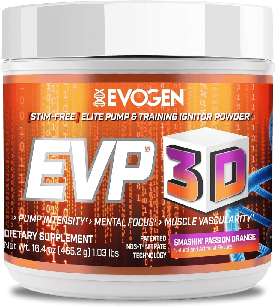 Evogen EVP 3D - Stim Free Pre Workout Powder til mænd & kvinder